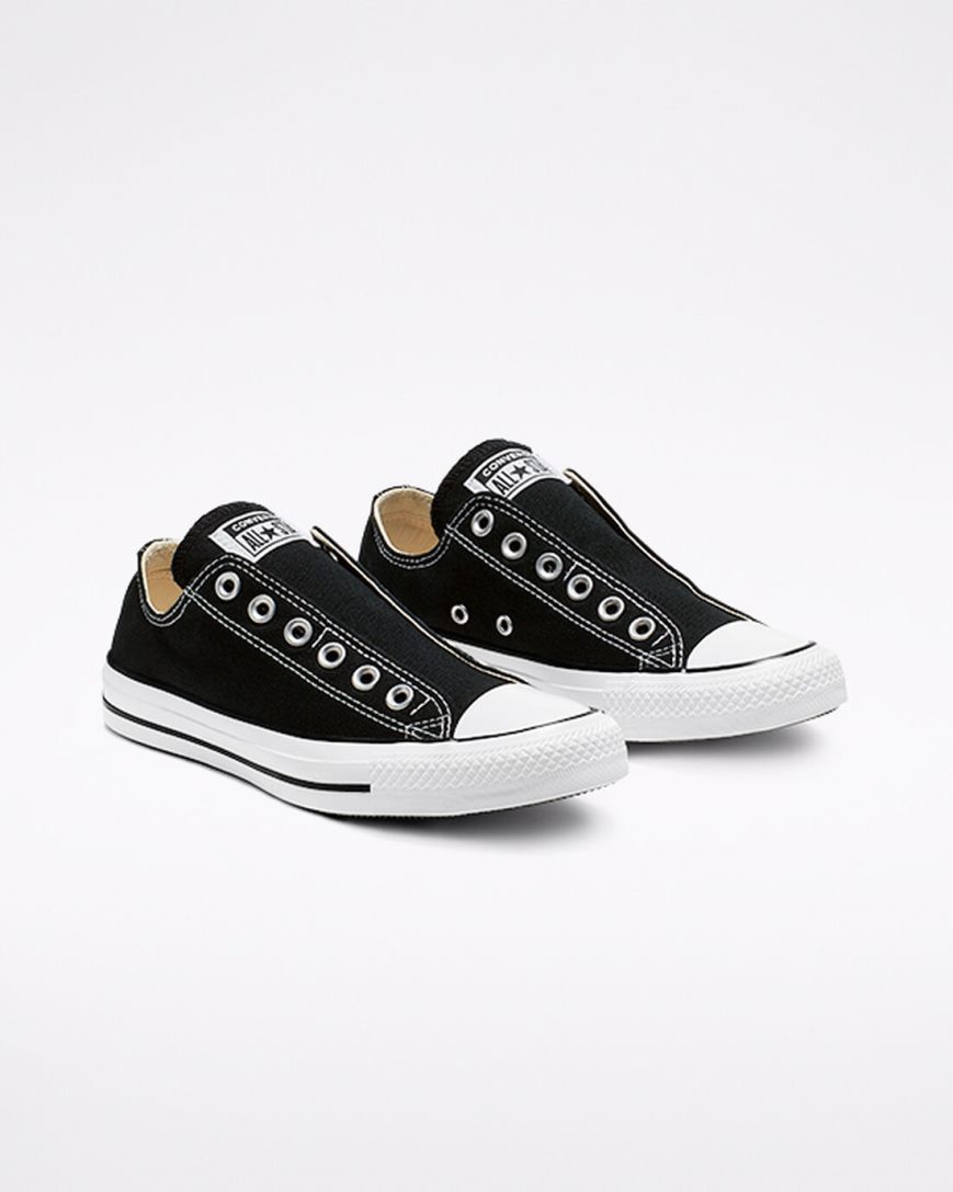 Dámské Boty Slip On Converse Chuck Taylor All Star Černé Bílé Černé | CZ VJDG86